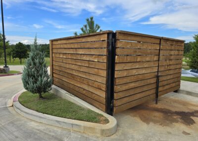 Wood Dumpster Enclosure